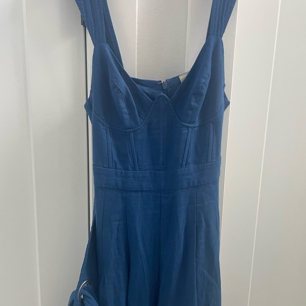 Farm Rio Blue Jumpsuit - Picture 4 of 8